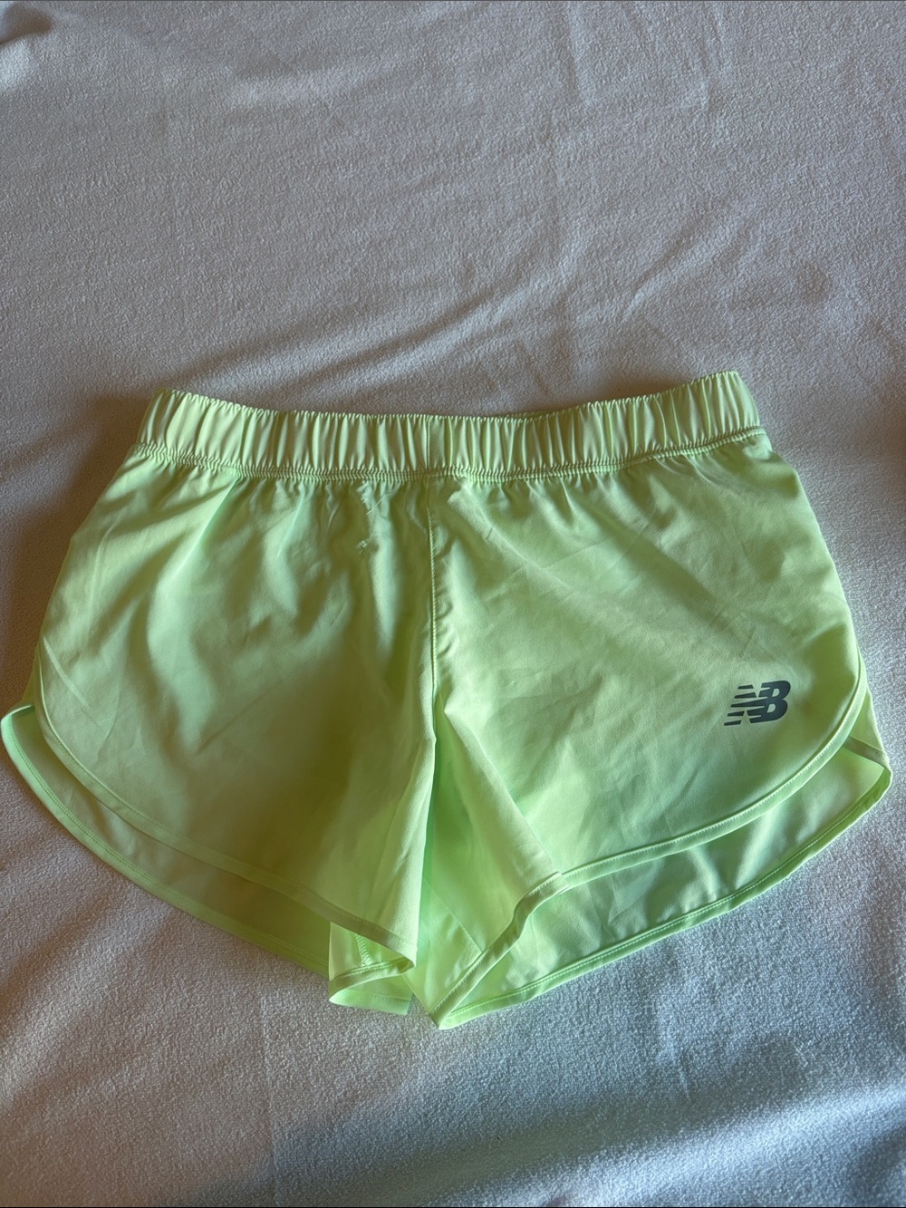 New Balance Women’s Neon Lime Athletic Running Shorts